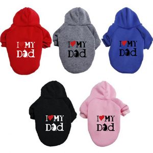 Kawaii Letter Pet Dog Clothes Dog Apparel French Bulldog Clothing For Dogs Coat Fat Dog Jacket Pet Clothes Hoodies Can Custom Made Logo CPA4216