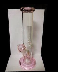 Tiktok 섹시한 사랑스러운 고양이 소녀 유리 봉 두꺼운 핑크 유리 물 파이프 귀여운 고양이 봉제 유리 오일 rigs dab rigs 14mm 관절 아래로 스팀 물 담뱃대