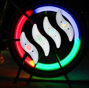 Venta caliente Bicicleta Ciclismo LED Ruedas Radios Lámpara Rueda de seguridad Luces Motocicleta Coche eléctrico Silicona alarma intermitente luces accesorios