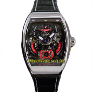 2022 Men's Collection Revolutio 3 V 50 V 45 SC DT Automatic Mens Watch Black Skeleton Dial 316L Stainless Steel Case Leather Rubber Strap eternity Sport Watches