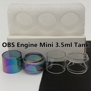 Engine Mini 3.5ml bag Normal Tube Clear Replacement Glass Tube Straight Standard Classic 3pcs box Retail Package