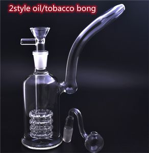 Grossist mini mobius matris perc mini dab riggar tjockt glas vatten bongs tornado bong hookahs rökrör med tobak rökskål