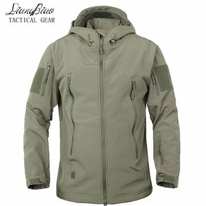 Casaco de Camuflagem Casaco Militar Waterproof Windbreaker Raincoat Caça Roupas Exército Homens Outerwear Casacos Táticos e Casacos 201111