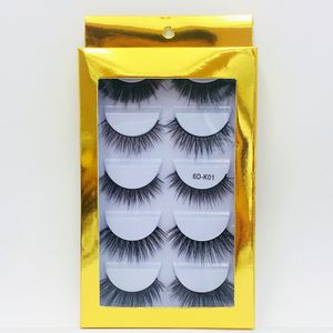 5 par 3d mink lash 25mm 6d naturliga falska ögonfransar mjuk eyelash care förlängning makeup skönhet maquillaje fransar med holografisk låda