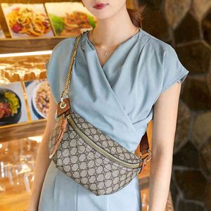 new chest bag printing crescent dumpling large capacity sling shoulder women's Bag Messenger Handbags Top