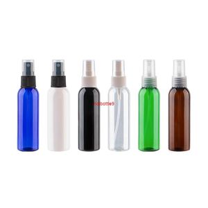 50 X 60ml Empty Plastic Perfume Spray Pump Bottle 60CC Cosmetic Container Fine Clear White Brown Blue Green Bottlespls order