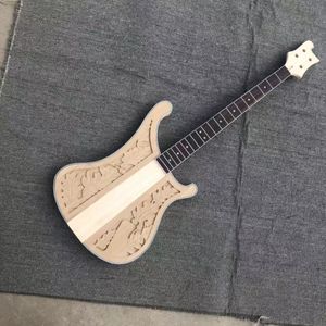 Four-string five-string carved electric bass, semi-finished body, DIY factory direct sales