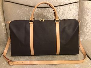 Wholesale crossbody travel bags resale online - Men Duffle Bags Women Travel Bag Hand Luggage Purse Man Pu Leather Handbags Large Cross Body Totes cm