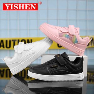 Yishen Dzieci Trampki Chłopcy Dziewczyny Sport Wojenne W stylu Casual Buty Skórzane Anty-śliskie Słodkie Dzieci Sneakers Chaussure Enfant G1025