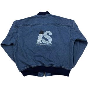 Jaquetas Masculinas 1.15Ssey Sport 80s Arquivo Vintage Lavado Denim Solto é Casaco