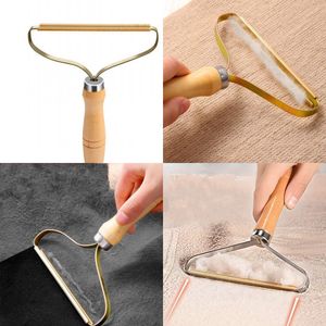 Wooden Portable Lint Remover Clothes Fuzz Shaver Reusable Double Sided Lint Remover for Removing Lint Dust MY-inf0676 105 S2