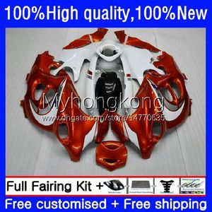 Fairings For SUZUKI KATANA GSXF 600 750 CC GSX600F Orange white GSXF750 GSXF-600 17No.5 600CC 750CC GSX750F 98 99 00 01 02 GSXF-750 GSXF600 1998 1999 2000 2001 2002 Body