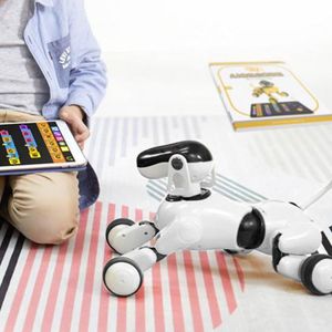 Elektrisk valp Robot Touch Sense Sound Recording LED Eyes Interactive Kids Dogs Leksaker för Boys Girls Intelligent Robot Present