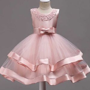 Baby Kids Infant Girl Flower Princess Party Tutu Dress Children Wedding Bridesmaid Toddler Lace Christmas Dress Vestidos Clothes Q0716