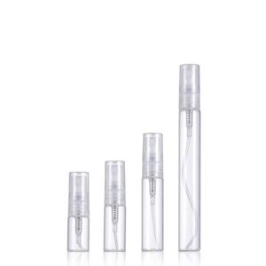 Bärbar glas parfymflaska 2ml 3 ml 10 ml mini kosmetiska sprayflaskor med pumpsprayer för resor