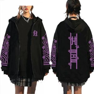 Erkek Hoodies Tişörtü Tokyo Revengers Cosplay Fermuar Kazak Tops Anime Hoodie Uzun Kollu Rahat Gevşek Kış Erkek Kadın