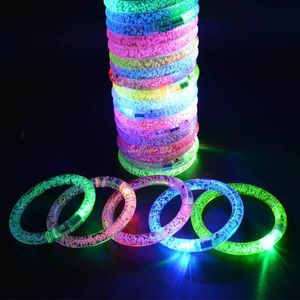 Pulseira LED Pulseira Pulseira Pulseira Dança Disco Light Up Bangle Halloween Carnaval Neon Kids Presentes