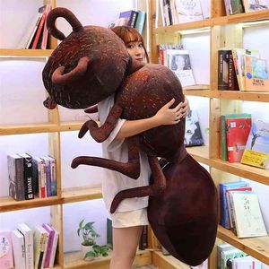 Giant Plush Red Ant fylld mjuk mini Animal Toy Creative Plushie Insect Decor Kids Girl Girls Grownups Gift /70/100CM 210728