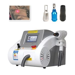 Laser Ögonbryn Tvättmaskin 1064nm 532nm 1320nm Nd YAG Laser Tatuering Avlägsnande Svart Doll Carbon Peeling Skönhetsutrustning med röd punkt