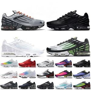 2022 Top Quality Tuned 3 Plus III Tn Running Shoes OG Mens Women Size 12 Triple White Obsidian Aqua Volt Radiant Red Neon Green Outdoor Trainers Sneakers 36-46