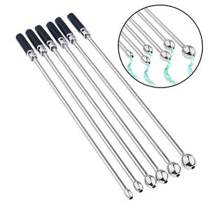 Chastity Devices Diameter 6-12mm Stainless Steel Electric Shock Hollow Horse Eye Urethral Dilator Penis Plug Catheter Sound Sex Toys For Men