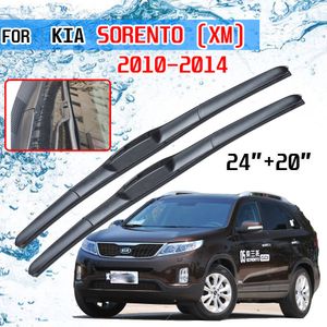 Dla KIA Sorento XM 2010 2011 2012 2013 2014 R akcesoria przednia szyba wycieraczki samochodowej pióro wycieraczki szczotki nóż U J hak