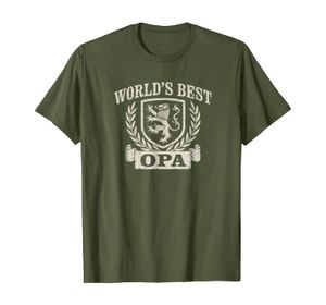 Mens Vintage Crest World's Best Opa T-Shirt