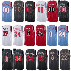 Skärmtryck Basketball Brian Scalabrine Jerseys Steve Kerr Toni Kukoc Tony Snell John Paxson Thaddeus Young Red Black White Blue Men