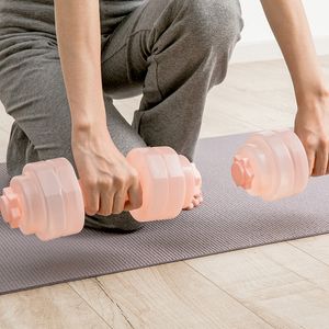 Iniezione d'acqua Manubri da 1 kg Manubri regolabili Pesi portatili per donna Ragazza Bambini Attrezzatura da palestra a casa 61 W2