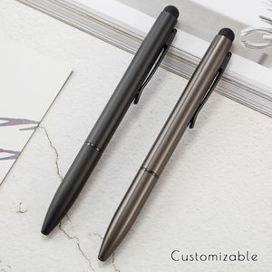 Ballpoint Pens 1pc Custom Logo Advertising Pen Multifunction Metal Touch Gift For Kids Christmas