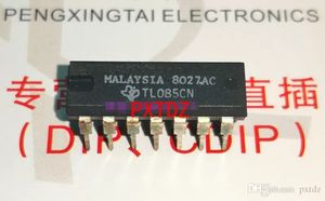 TL085CN. PDIP14, Componenti elettronici QUAD OP-AMP Circuiti integrati CI, Doppio contenitore in plastica a 14 pin in linea, Chip amplificatore operazionale TL085 a 4 canali