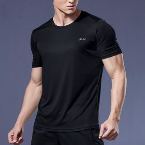 Lauftrikots Herren-T-Shirts Fitnessstudio-Bekleidung Sportbekleidung Sportliches Cry-Fit-T-Shirt Mann Rashguard Schwarzes Herren-T-Shirt Sportkompression