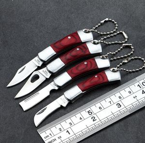 EDC Outdoor Chain Lovely Shell Necklace Folding Blade Kniv Mini Pocket Plånbok Key Ring Knives Survival Tool Peeler HW450