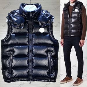 Moda uomo gilet piumino caldo design di lusso senza maniche piumino parka oversize