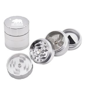 Moedor de erva multicolor 53mm CNC liga de alumínio Tabaco Spice Crusher 4 camadas pólen apanhador metal moedor de fumar atacado