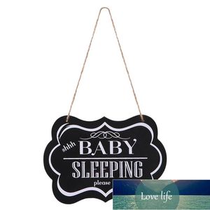 "shhh BABY SLEEPING please knock softly" Hanging Wood Decorative Sign Home Decoration Baby Bedroom Door Ornament Party Favors