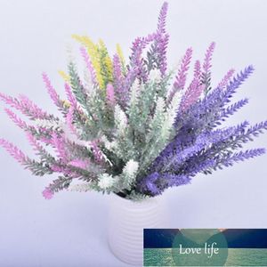 1 Bundle Romantik Provence Lavanta Düğün Dekoratif Çiçek Vazo Ev Dekor Için Yapay Çiçekler Tahıl Noel Sahte Bitki Fabrika Fiyat Uzman Tasarım