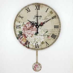 Vintage grande orologio decorativo al quarzo muto orologio da casa moda soggiorno orologi da parete regali di nozze duvar saati 210310