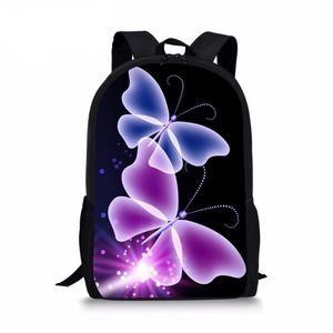 Backpack Cute Butterfly School Bag For Teenager Girls Cool Summer Travel Package Shopping Shoulder Women Mochila