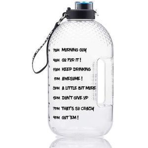 Bottled Joy 1 Gallon Water Bottle Sport Outdoor Jug Camping Portable Travel Large Drinking Plastic Bottle Tour Water Bottles 210914