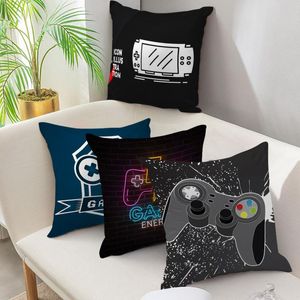 Cuscino / cuscino decorativo nero cuscini decorativi copertura del fumetto Abstract Gamepad Controller Throw Divano Auto Seat Cushion Covers Decorat Home Decorat