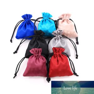 Wholesale 50pcs/lot 7 Colors Satin Gift Bag 8x10 9x12cm Small Storage Party Favor Jewelry Candy Gifts Packaging