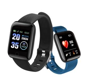 Smart-Armband-Armband Hochwertige 116plus Fitnessuhr Smartbracelet mit Herzfrequenz-Blutdruck-Tracking 116 Plus Reloj Smartwatch