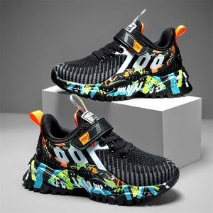 Çocuklar için Spor Ayakkabı Koşu Sneakers Rahat Sneaker Nefes Çocuk Moda Ayakkabı Sonbahar Platformu Işık Ayakkabı 211022