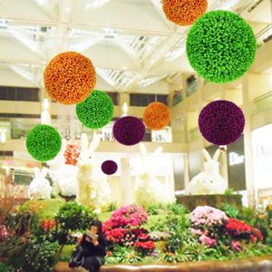 Yapay Çim Topu Plastik Bitkiler Topları Düğün Ev Dekorasyon Açık Alışveriş Merkezi Süpermarket Tavan Dekor