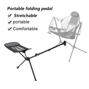 Camp Furniture Portable Outdoor Folding Chair Pedal Recliner Moon Footrest BBQ Beach Fishing Travel Camping Footstool