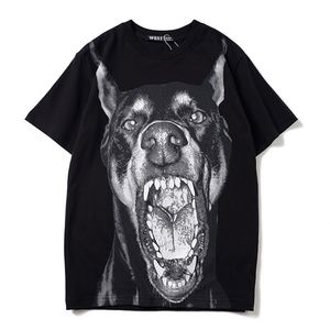 Homens de luxo Novidade Alta Doberman Pinscher Dog Camisetas T-shirt Hip Hop Skate Parkour Street Cotton Camisetas Tee Top C61 210706