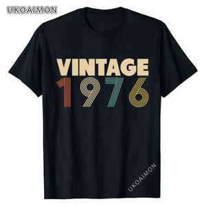 New Arrival Vintage 1976 Personalized Plain T-Shirts Cute Newest Tee Shirt Print Punk Tops Shirt Leisure 100% Cotton T Shirts Y220214