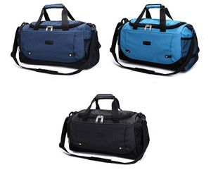 DHL Duffel Bags 36-55L Donna Uomo Unisex Nylon Grande capacità Rettangolo lungo Sport Borsa da viaggio Lato esterno Colore misto