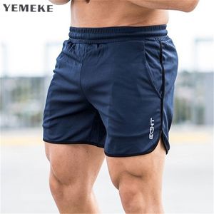 Mens shorts Calf-Length gyms Fitness Bodybuilding Casual Joggers workout Brand sporting short pants Sweatpants Sportswear 210716